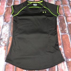 Under Armour size XS lime green athletic shirt